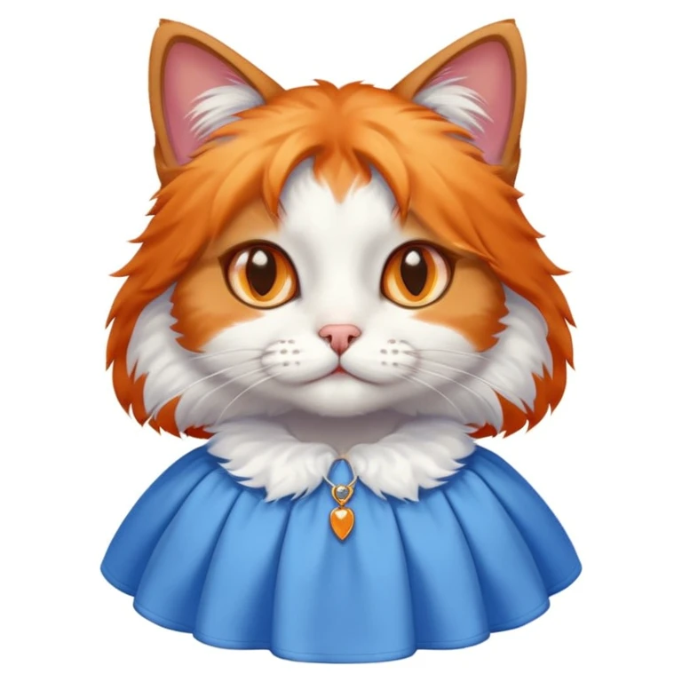 Cat in dress emoji
