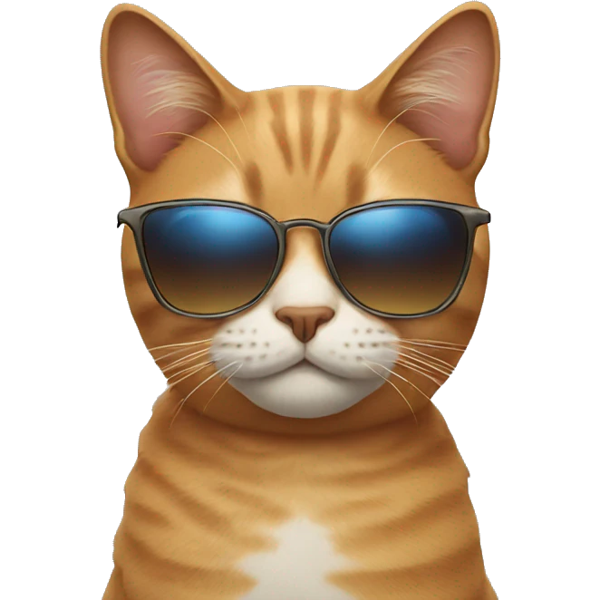 Cat with sunglasses emoji