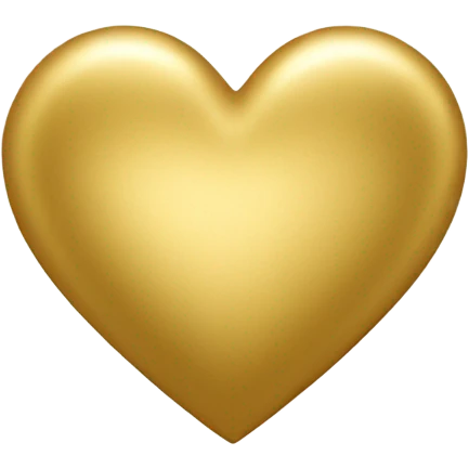 gold heart emoji
