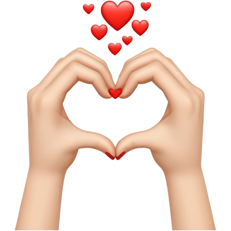 Corazón con las manos emoji
