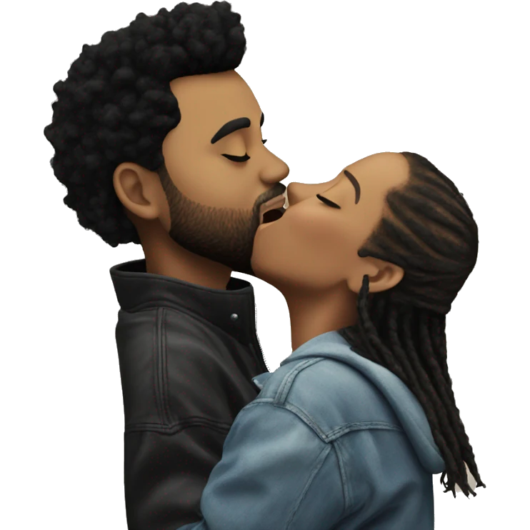 The weeknd gives a kiss emoji