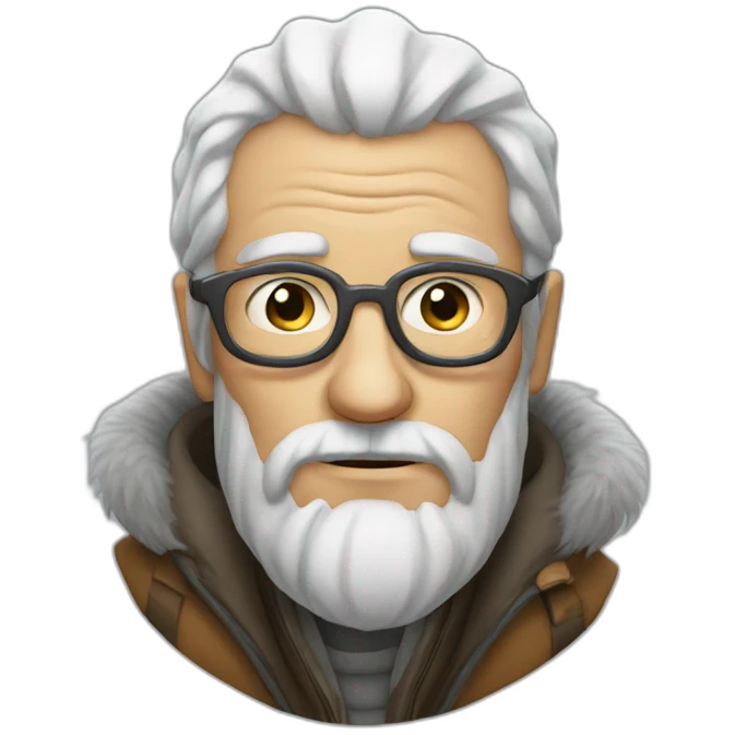 old man winter emoji