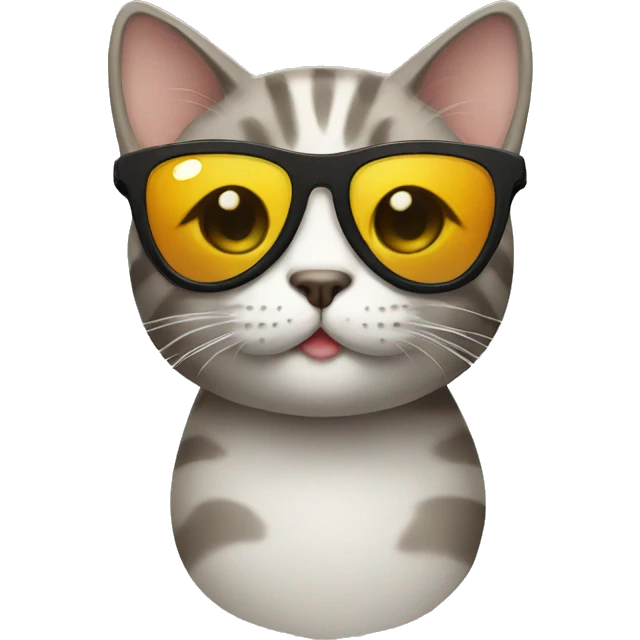 Cat with sunglasses emoji