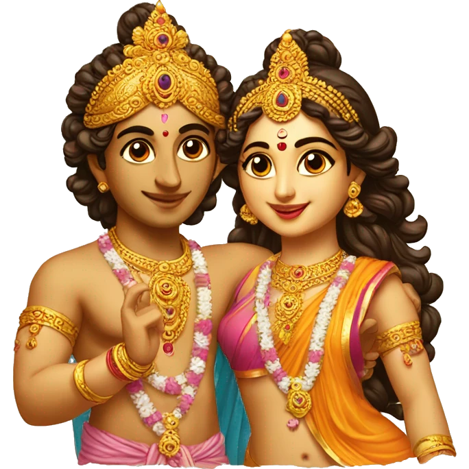 Radha & Krsna emoji