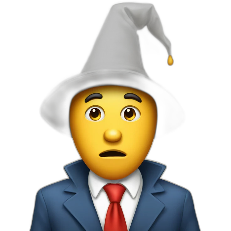 republican with dunce cap emoji