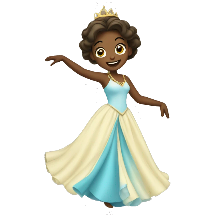 Princess dancing emoji