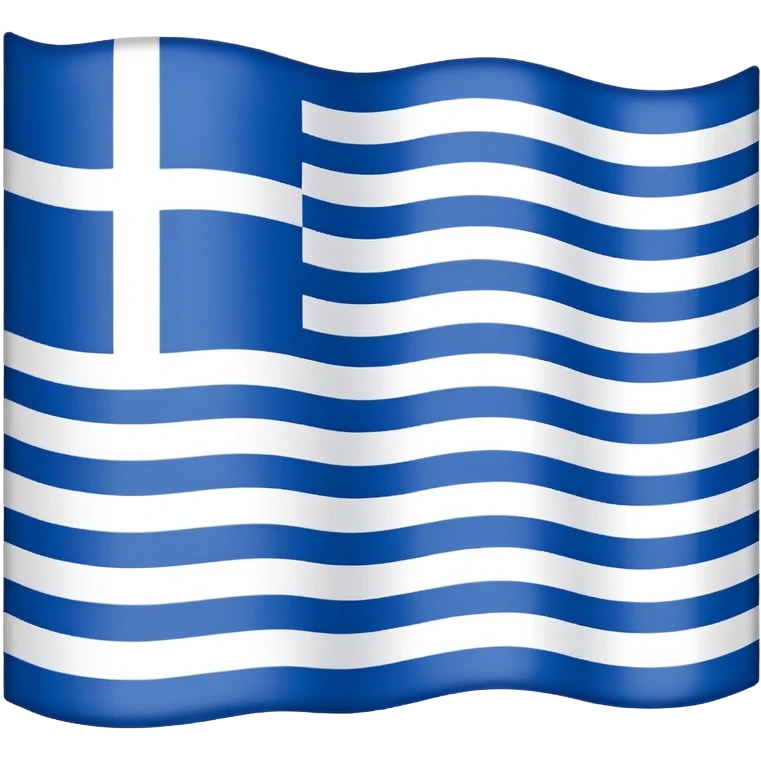 Greece flag without blue stripes, only white stripes emoji