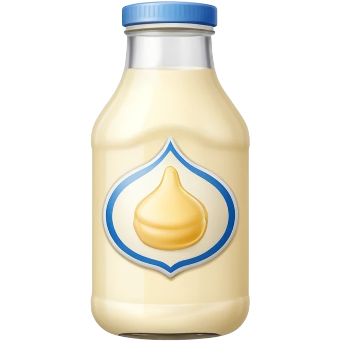 Glass Bottle of Mayonnaise emoji
