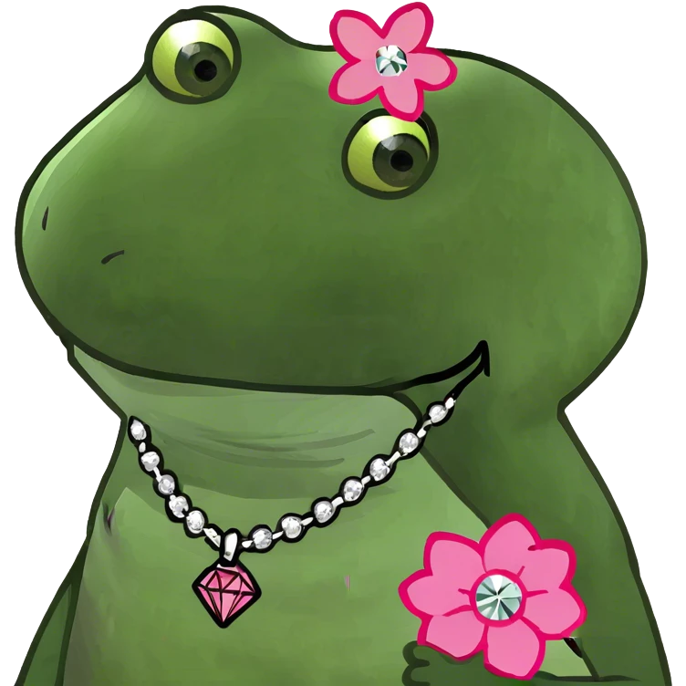 Pink Flower shaped diamond necklace  emoji