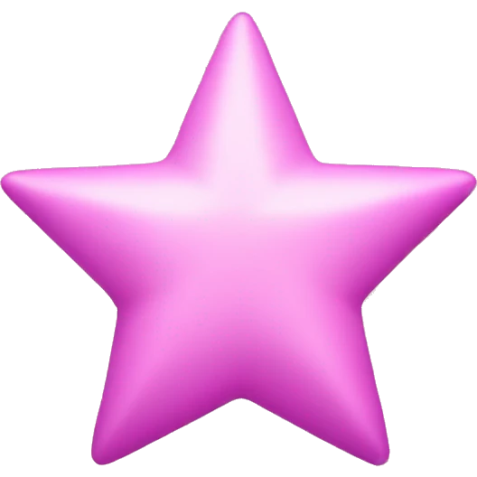 pink star without a face  emoji