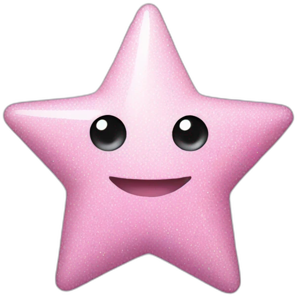 pastel pink star sparkle emoji