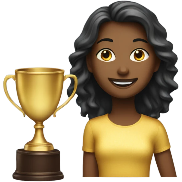 Daughter of the year trophy emoji