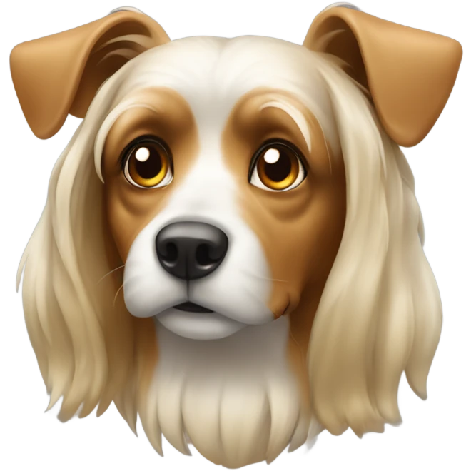 Yorkshire terter with drooping ears emoji
