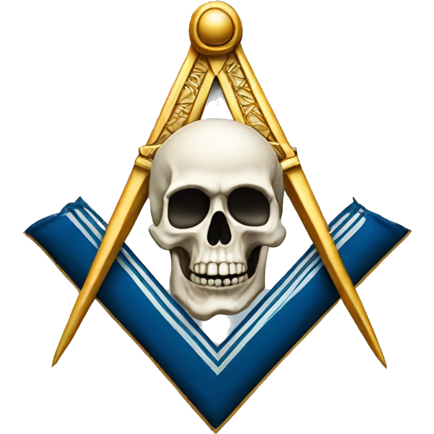 freemason logo with skull emoji
