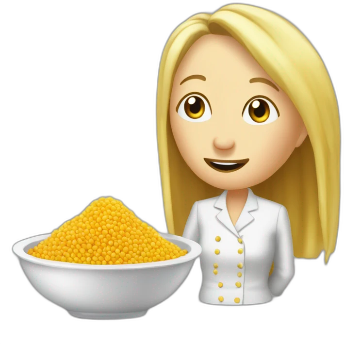 Madame lepen mange un couscous emoji