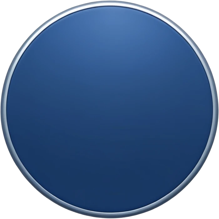Navy blue disc emoji