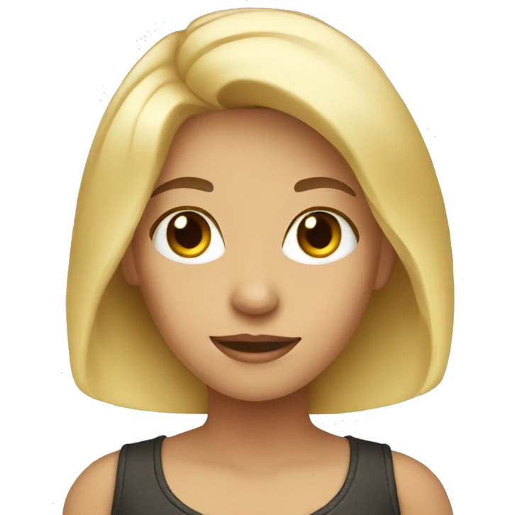 Blonde girl emoji