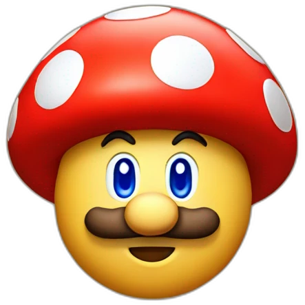 mario on mushrooms emoji