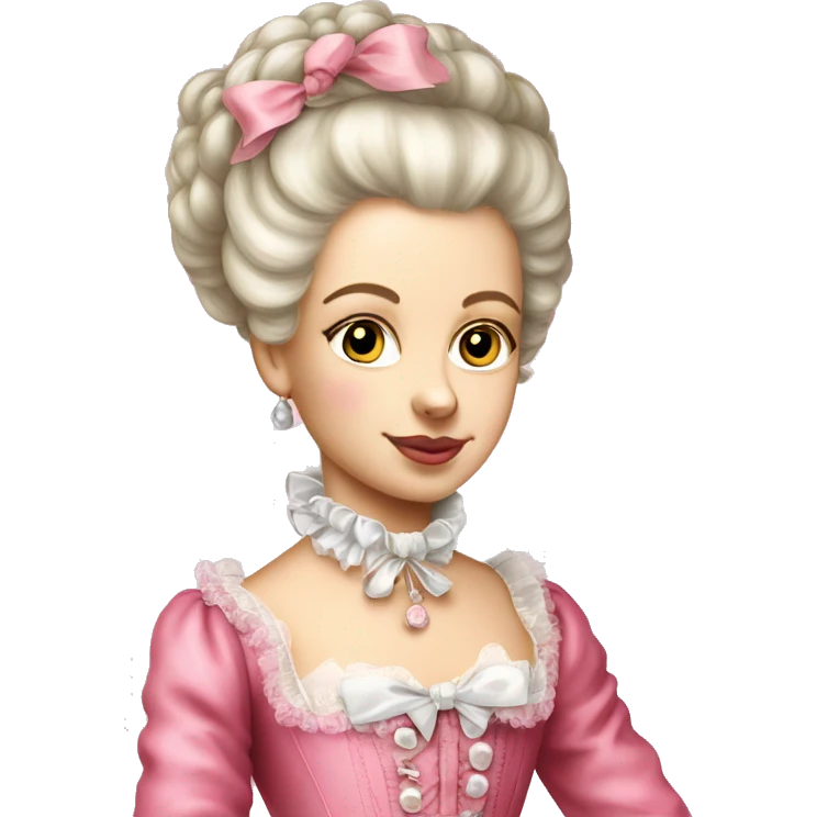 Young Marie Antoinette pink emoji