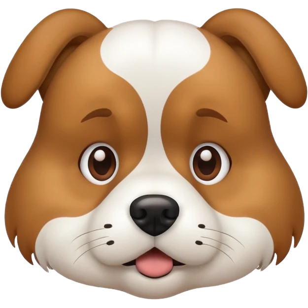 Dog feeling stressed emoji
