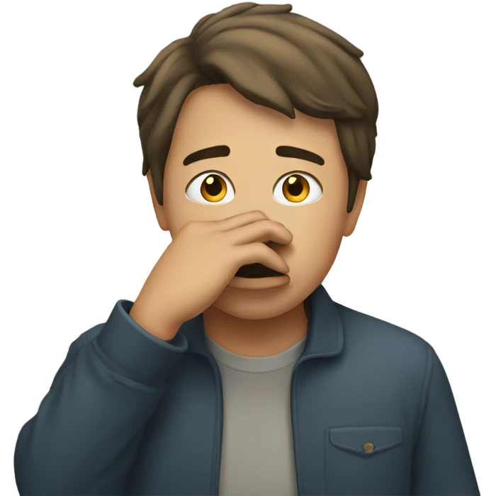 Person picking their nose emoji