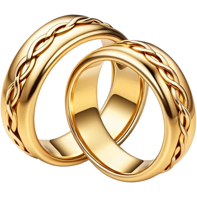Wedding rings intertwined emoji