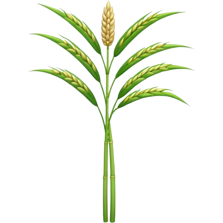 a single rice stalk emoji