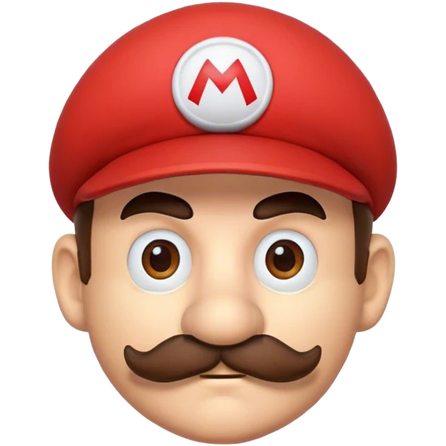 Mario head emoji