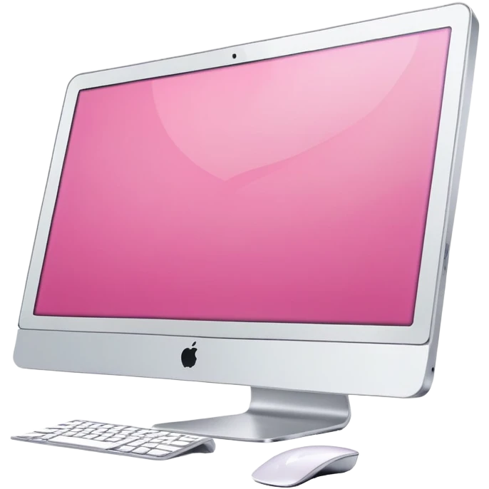 ultra realistic pink imac emoji