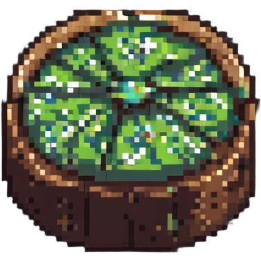 a matcha cookie, pixel art style emoji
