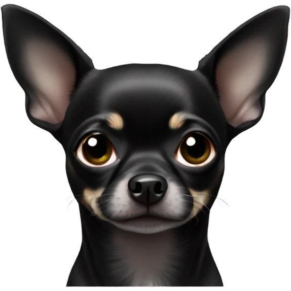 all black chihuahua  emoji