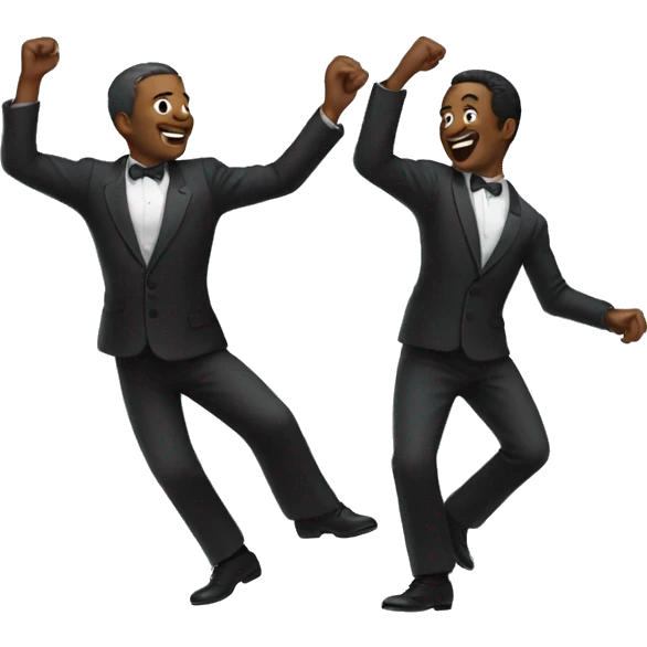 two men dancing emoji