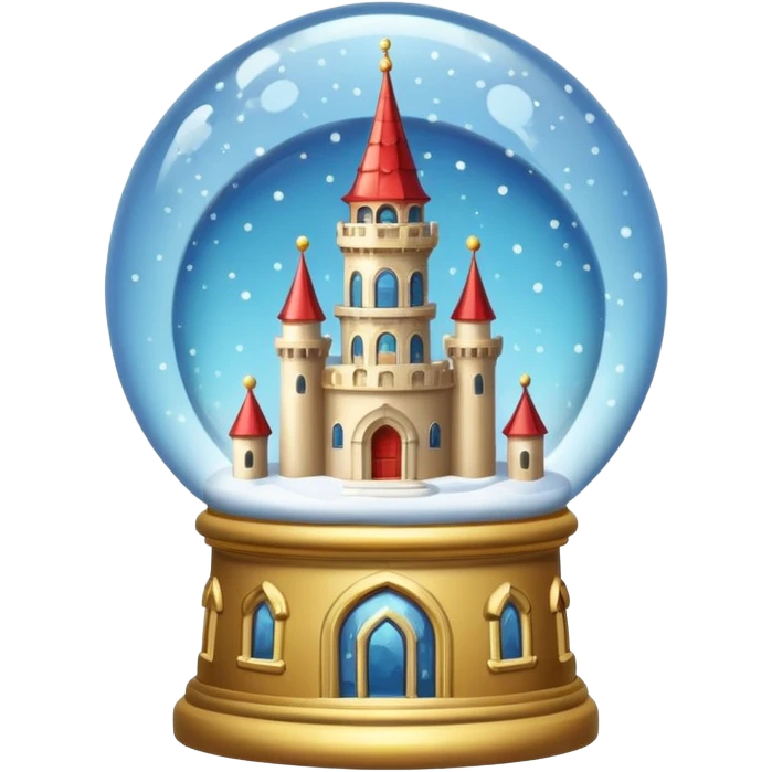 snow-globe, tower inside emoji