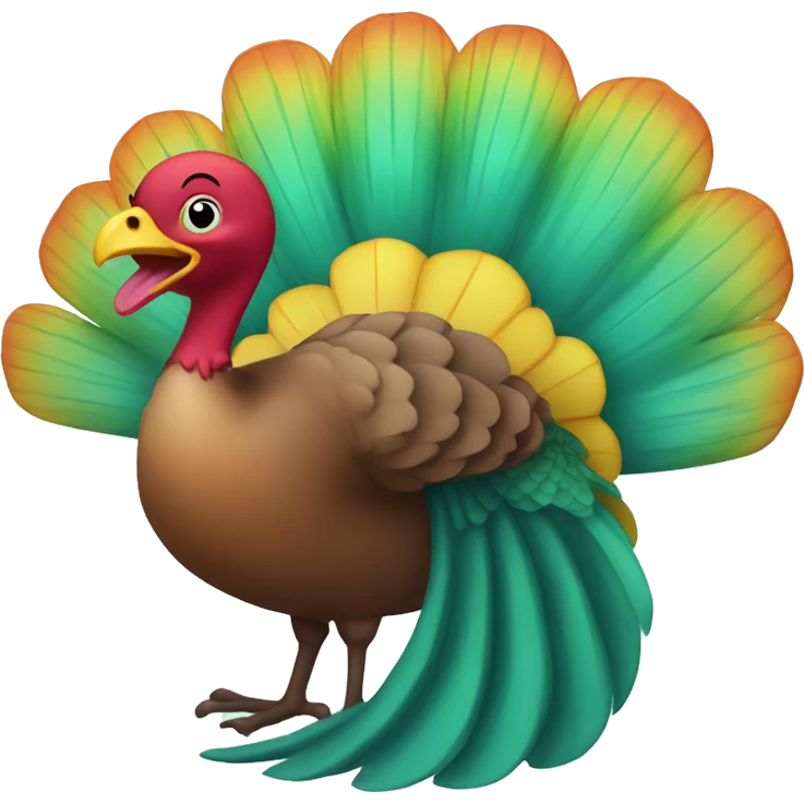 Turkey with a mermaid tail emoji