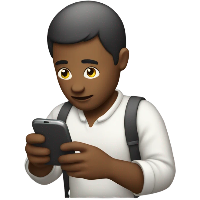 Guy using phone  emoji