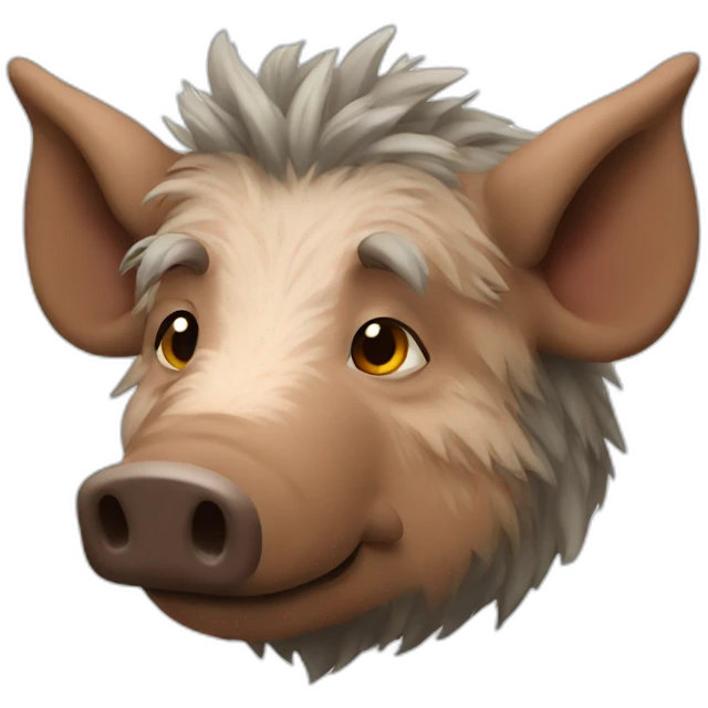 boar elderly emoji