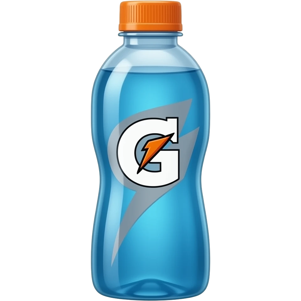 Blue Gatorade bottle emoji