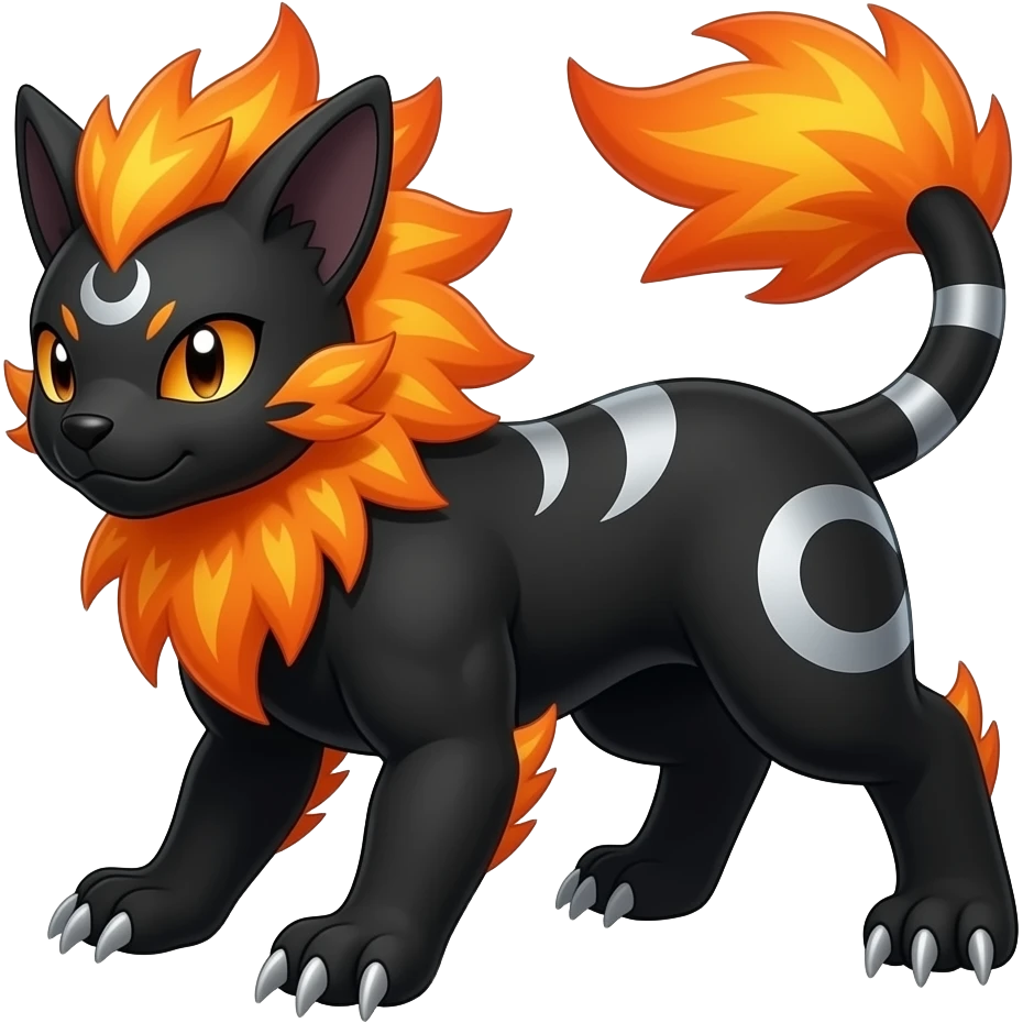 Absol-Litten-Umbreon-Quilava-Fakemon-Pokemon-hybrid emoji