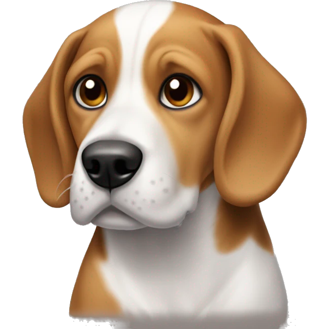 Dog mix Beagle bodeguero emoji