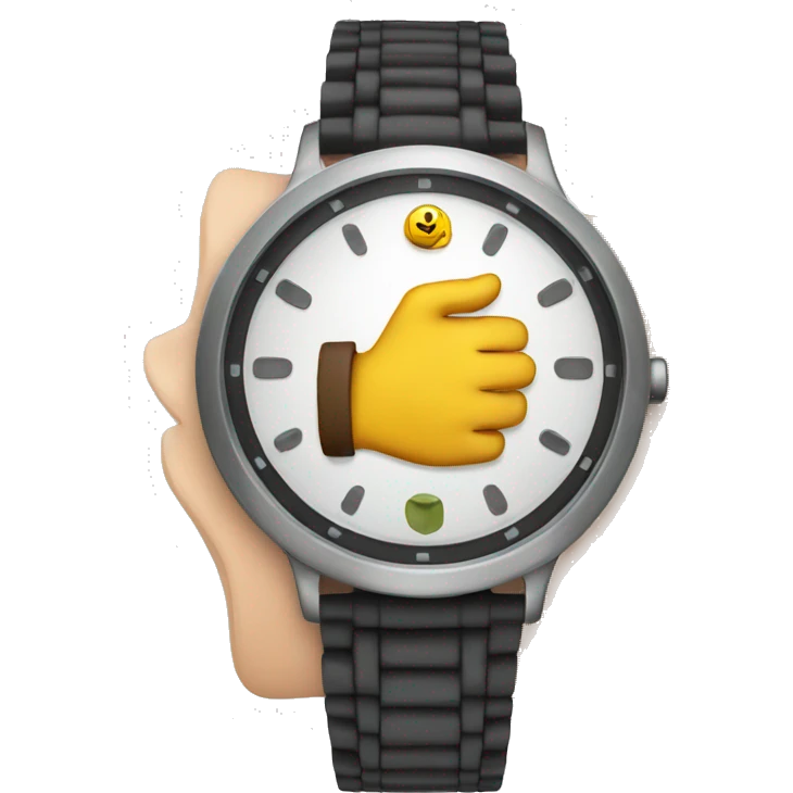 Hand on watch  emoji