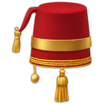 Fez with tassel emoji