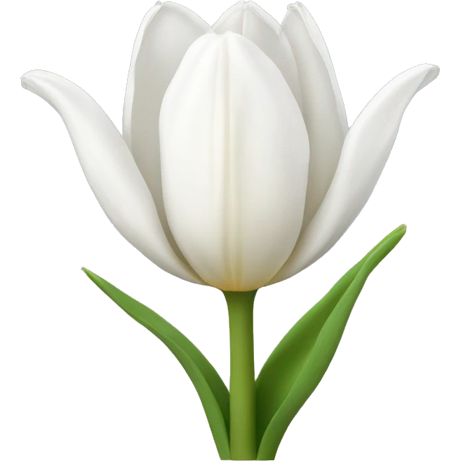 white tulip emoji