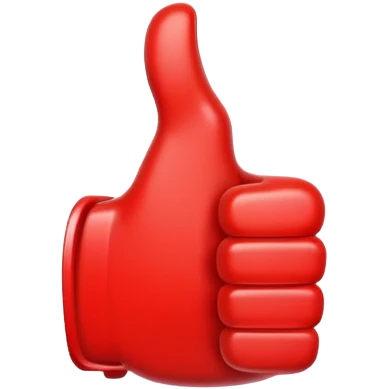 red thumbs up emoji