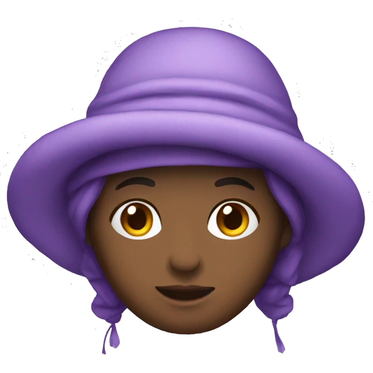 Purple bonnet  emoji