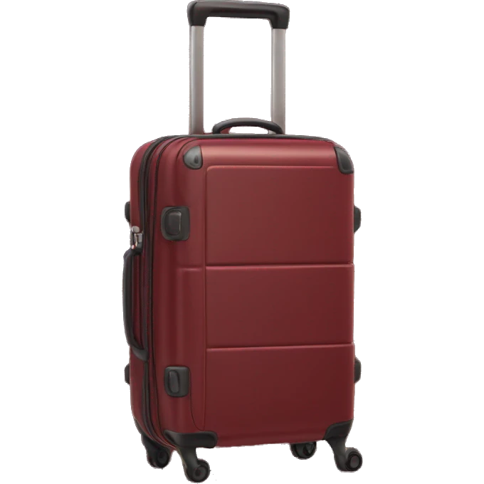 priority luggage in dark red emoji