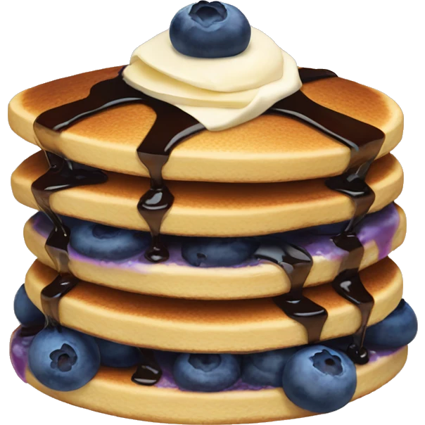 Blueberry pancakes  emoji