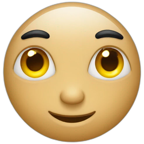 Cocô com olho de coração emoji