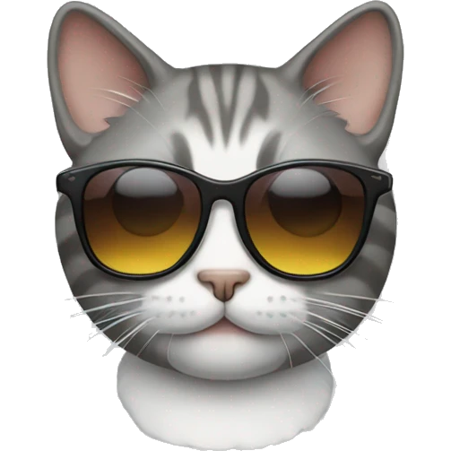 Cat with sunglasses emoji