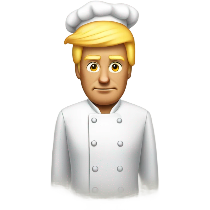 Donald Trump as a fry cook emoji