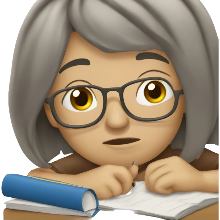 too much homework emoji